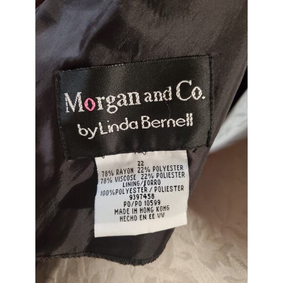 Vtg Morgan and Co Split Empire Waist Gown Dress 22 Fairy Grunge Whimsigoth Prom - Picture 10 of 14